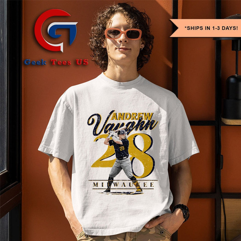 Andrew Vaughn player 28 Milwaukee Brewers MLB classic shirt