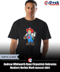 Andrew Whitworth Ryan Fitzpatrick Nebraska Huskers Herbie Mark mascot shirt