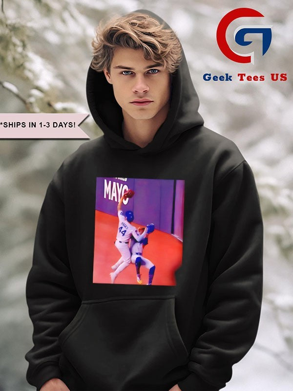 Andy Pages 2025 World Series Game Saving Catch photo shirt