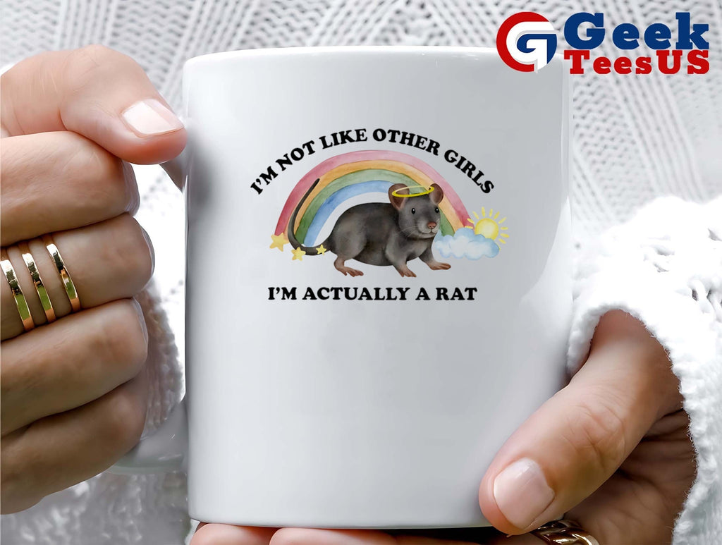 Angel rat I’m not like other girls I’m actually a rat rainbow shirt