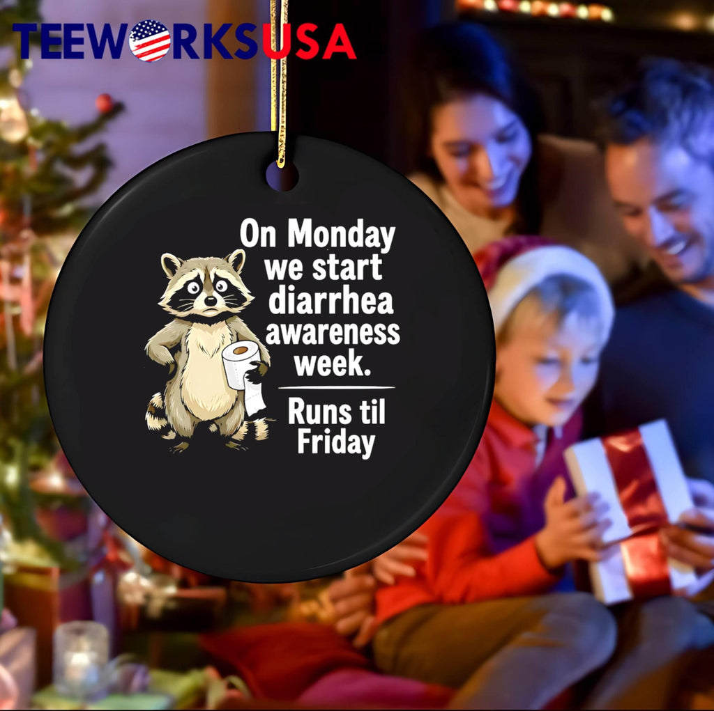 Animal Meme On Monday We Start Diarrhea Awareness Week Runs til Friday T-Shirt
