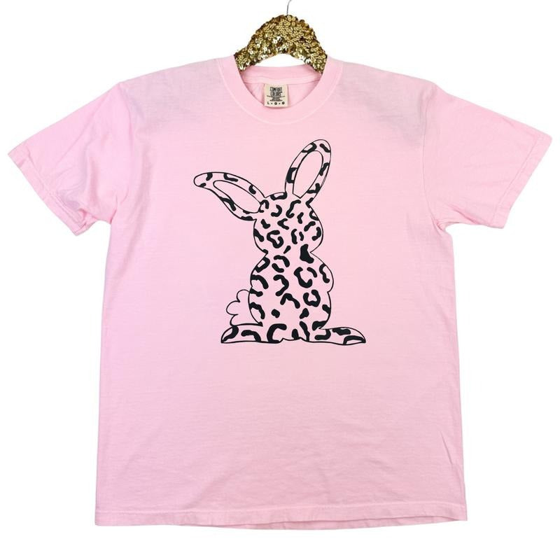 Animal Print Bunny Comfort Colors T-Shirt Hoodie, Sweatshirt | HypeDripTees.com