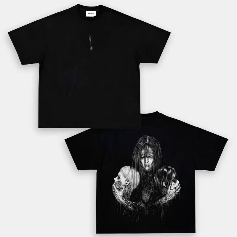 Anime Attack on Titan Oversized T-Shirt Unisex Oversized Anime Manga Heavy Cotton T-shirt, Gift For Anime Fan, Anime...