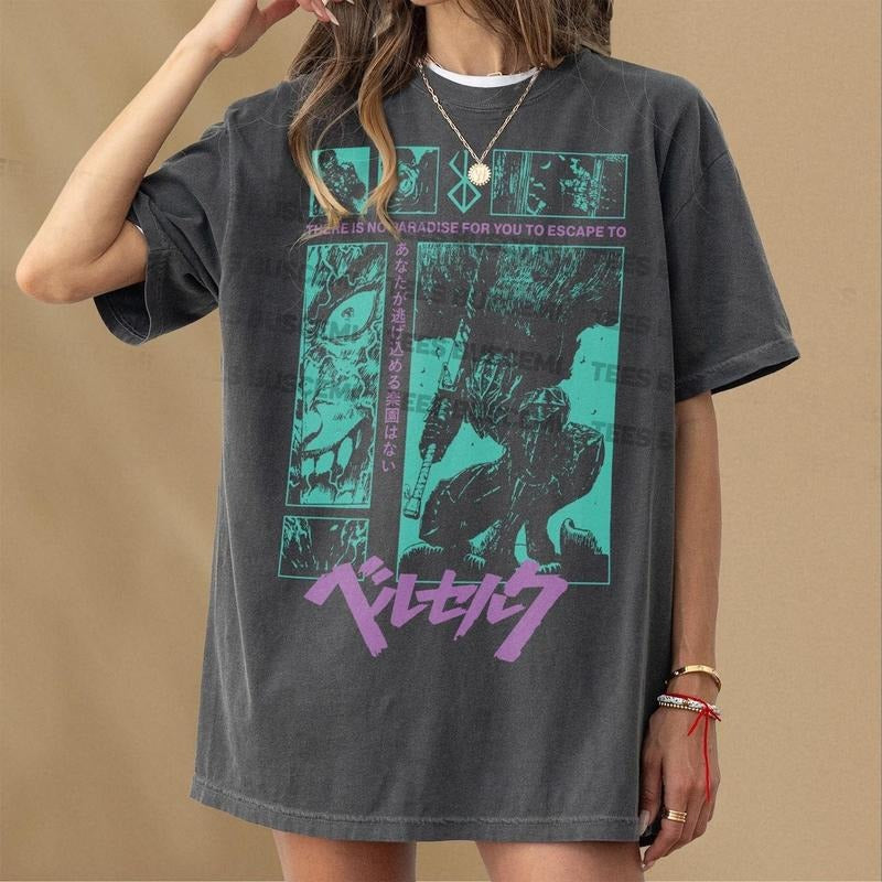 Anime Graphic T-Shirt, Unisex Vintage 90s Manga TV Show Series Tee Hoodie, Sweatshirt | HypeDripTees.com