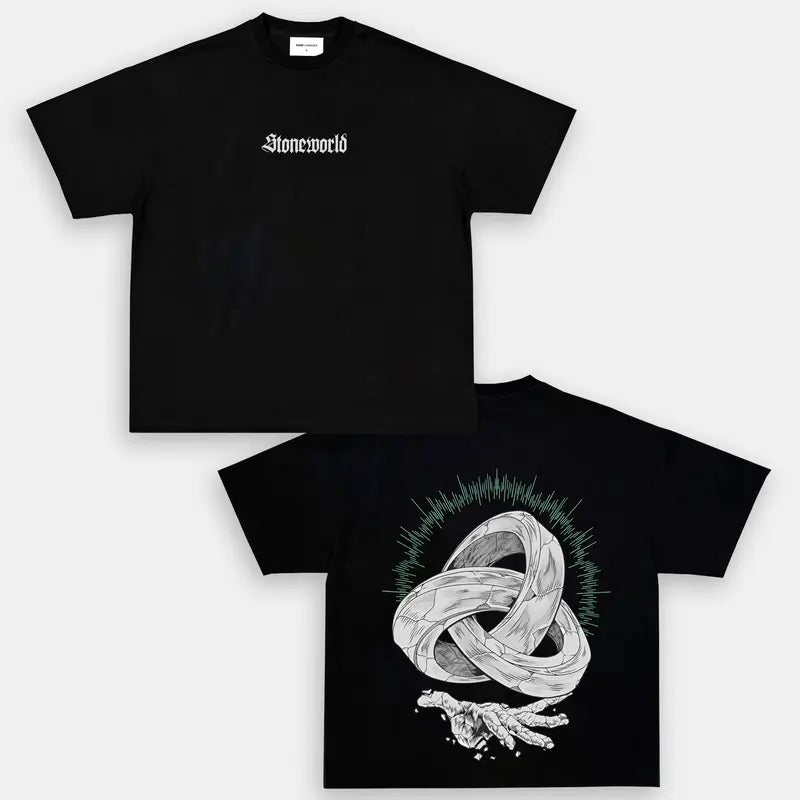 Anime Stone World Medusa - Oversize T-shirt Hoodie, Sweatshirt | HypeDripTees.com