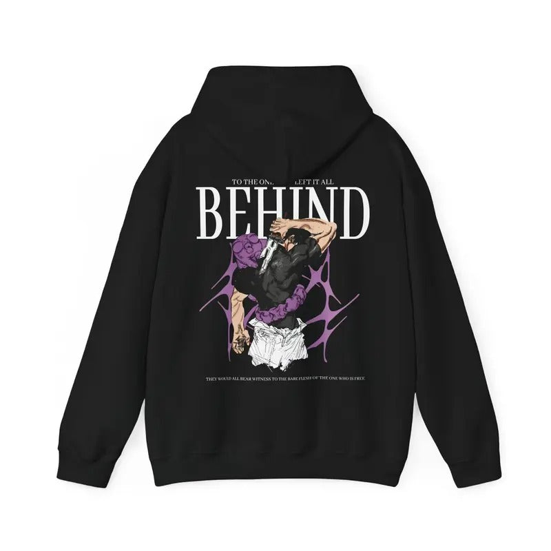 Anime Toji Hooded Sweatshirt, Anime Hoodie, Toji x The one who left it behind, gift hoodie T-Shirts | HypeDripTees.com