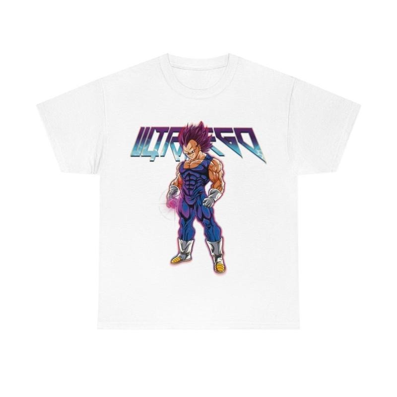 Anime Vegeta Ultra Ego Tee Shirt, Lightweight Feel, Moves with You, Relaxed Fit, Easygoing Feel Hoodie, Sweatshirt