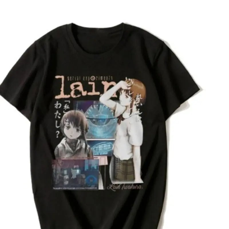 Anime, Serial Experiments Lain T Shirt, Unisex Shirt Funny Shirt Unisex Full Size Hoodie, Sweatshirt | HypeDripTees.com