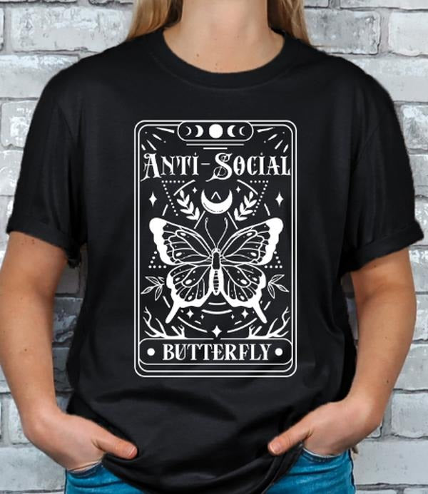 Anitsocial Butterfly T-shirt Hoodie, Sweatshirt | HypeDripTees.com