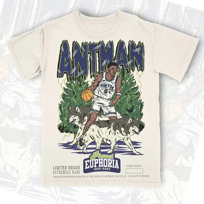 Anth0ny Ed.wards Shirt 90s Vintage Inspirational Basketball Graphic Tee Shirt for Men Women Streetwear Hoodie, Sweatshirt
