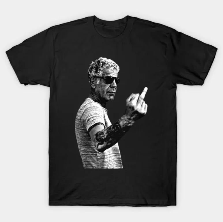Anthony Bourdain Classic Cool Vintage Graphic Tees, Meme Cringe Funny Dumb Shirt, y2k Clothing, Unisex Vacation Outfits...
