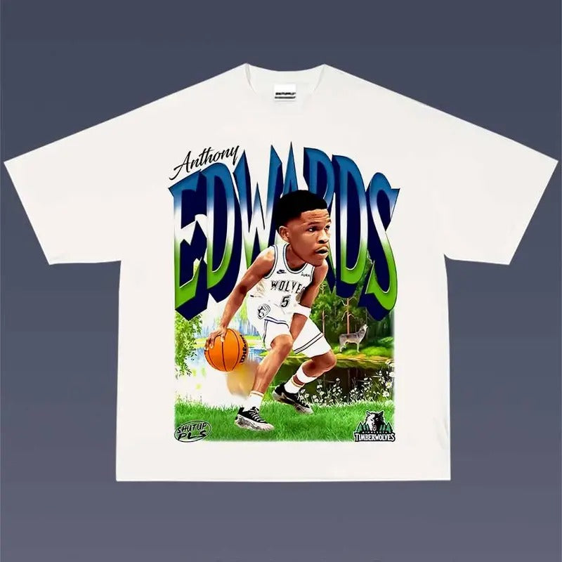 Anthony Edwards 1.36  Tee | Vintage Tee Graphic T-Shirt Sweatshirt Hoodie | Sport Tee - Gift For Fan | HypeDripTees.com