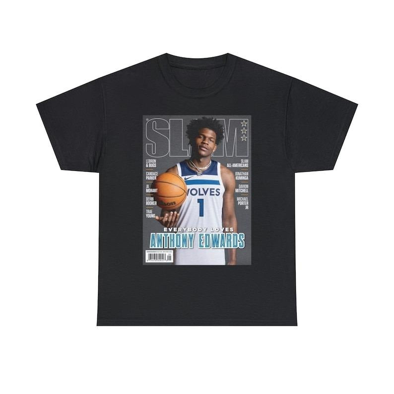Anthony Edwards Minnesota Timberwolves Nba Slam Cover T-Shirt Unisex Hoodie, Sweatshirt | HypeDripTees.com