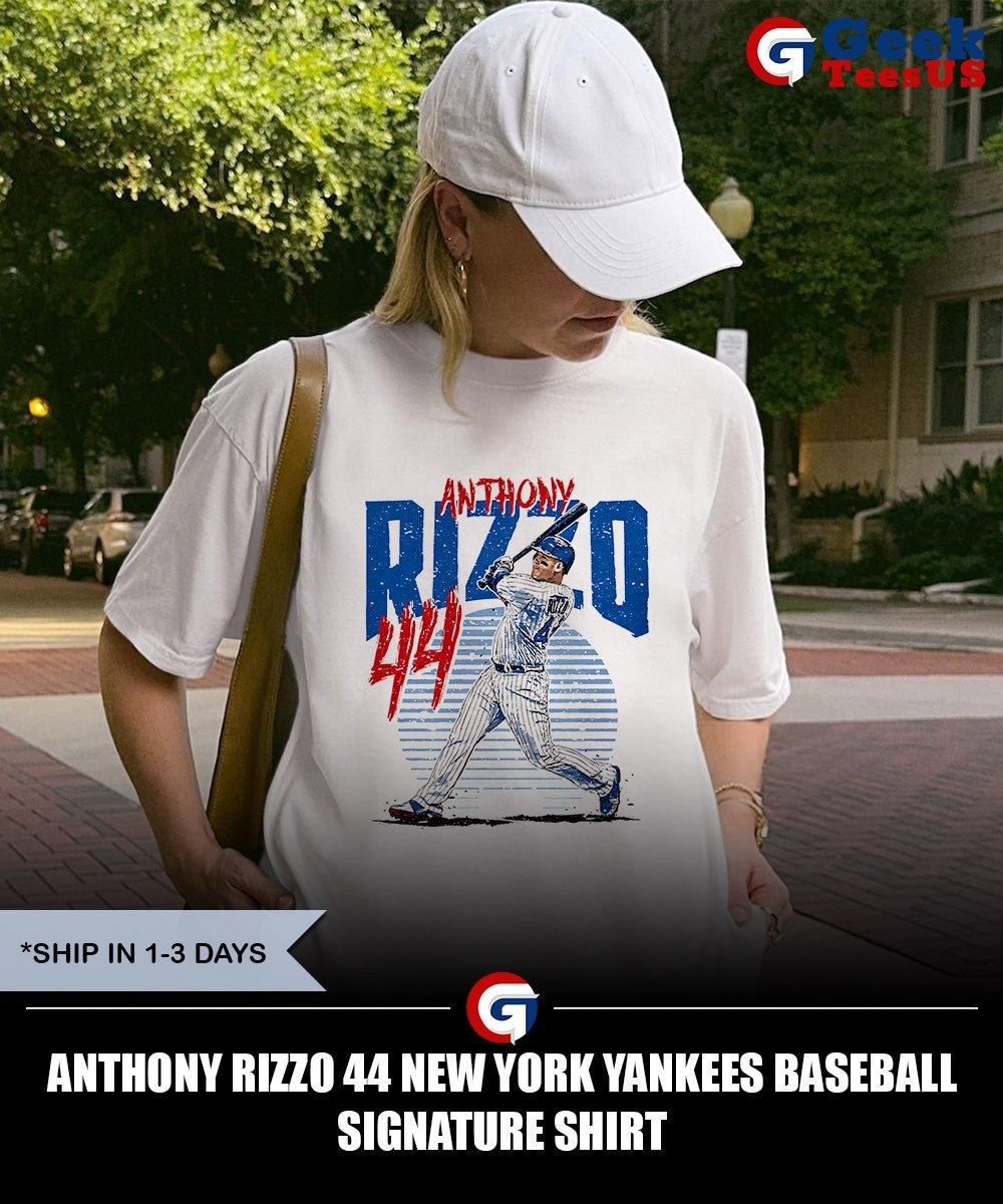 Anthony Rizzo 44 New York Yankees baseball signature shirt
