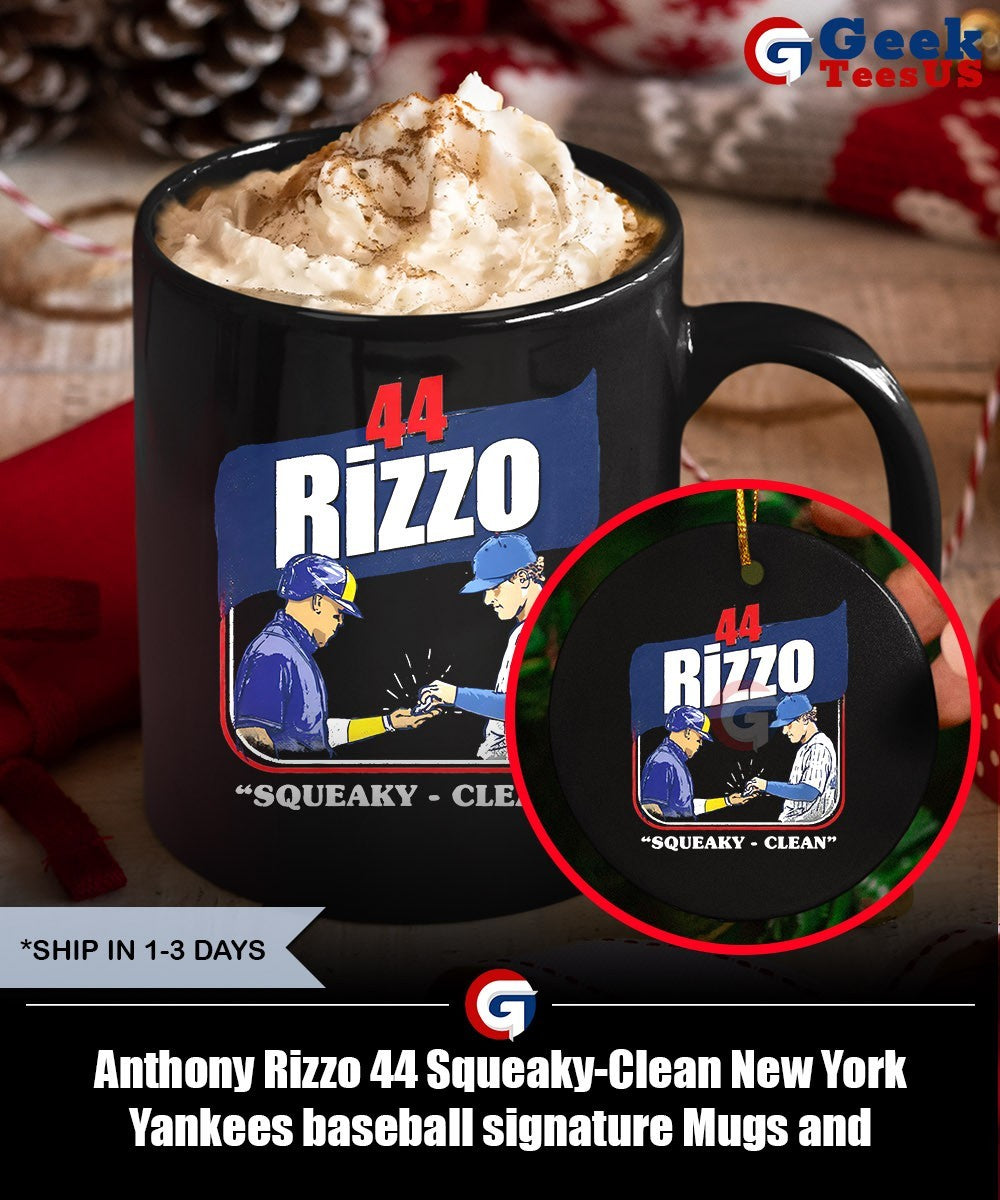 Anthony Rizzo 44 Squeaky-Clean New York Yankees baseball signature shirt