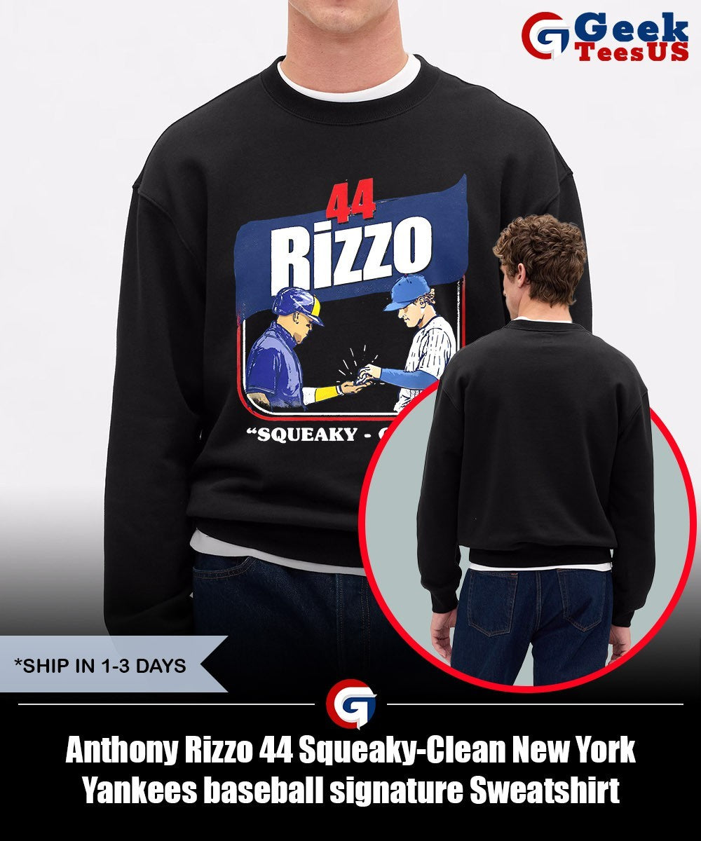 Anthony Rizzo 44 Squeaky-Clean New York Yankees baseball signature shirt