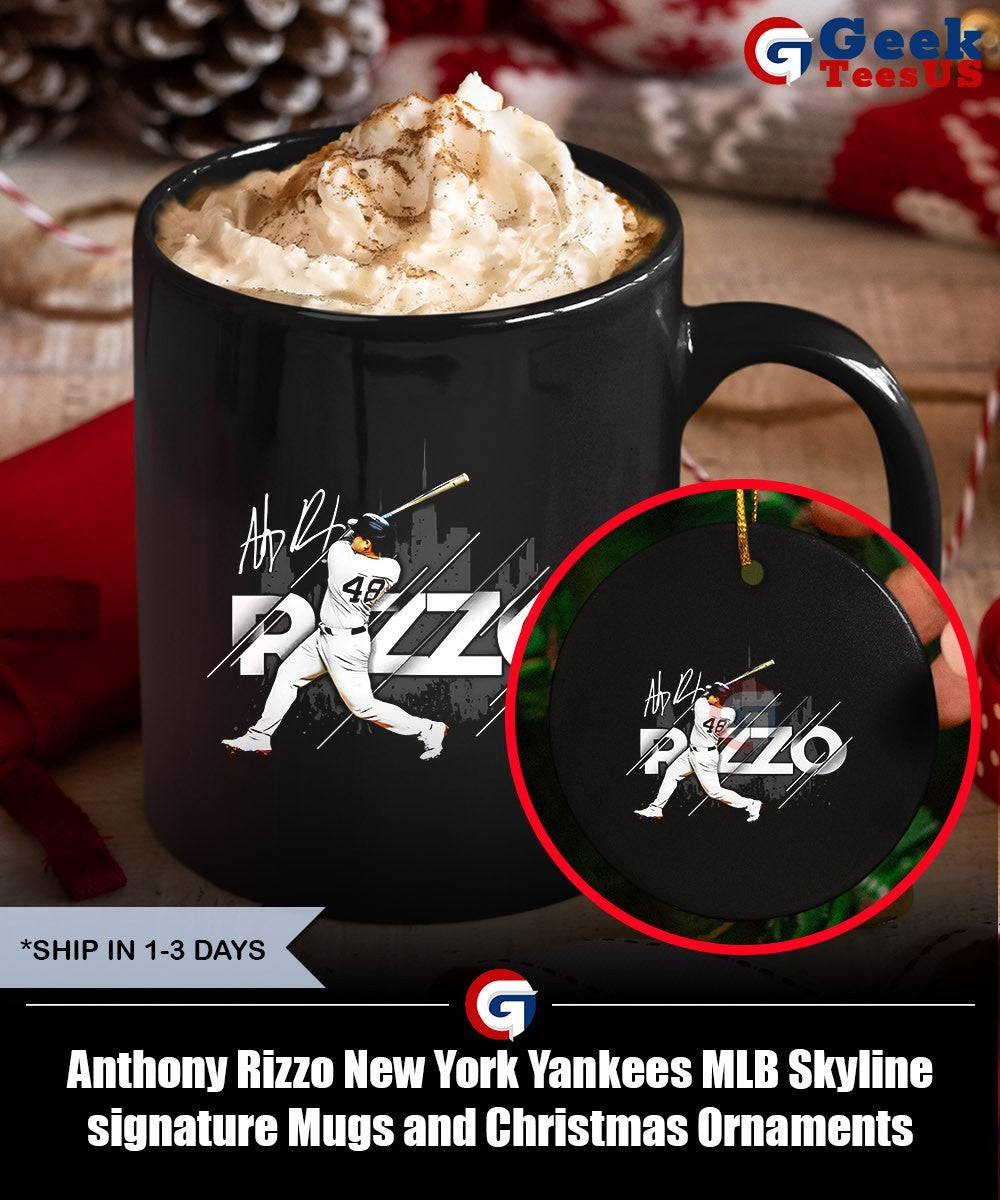 Anthony Rizzo New York Yankees MLB Skyline signature shirt