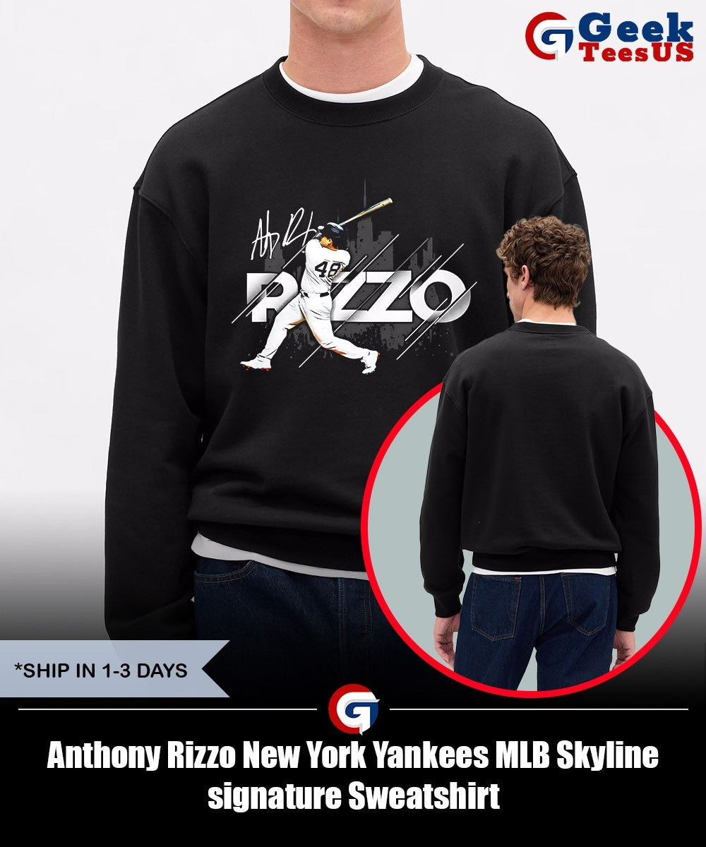 Anthony Rizzo New York Yankees MLB Skyline signature shirt