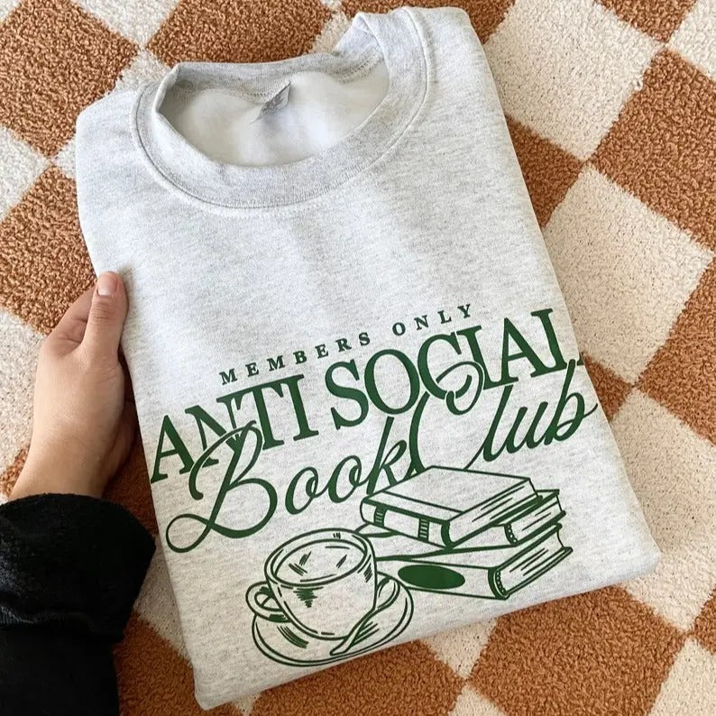 Anti Social Book Club Shirt Bookish Bookworm Shirts Book Lovers T-Shirts, Hoodie, Sweatshirt