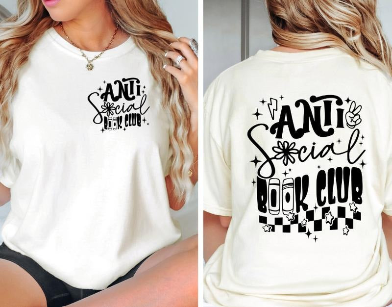 Anti-Social Book Club T-shirt Hoodie, Sweatshirt | HypeDripTees.com