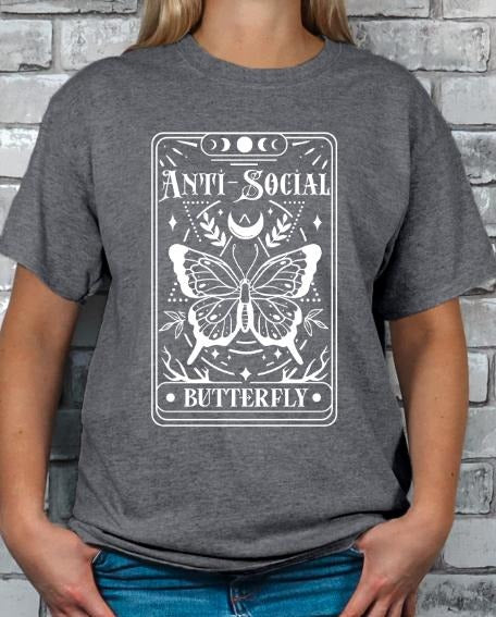Antisocial Butterfly Tarot Card T-shirt Hoodie, Sweatshirt | HypeDripTees.com