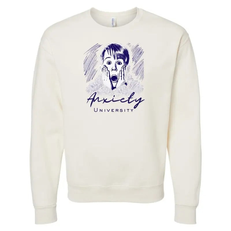 'Anxiety University' Sweatshirt T-Shirts, Hoodie | HypeDripTees.com