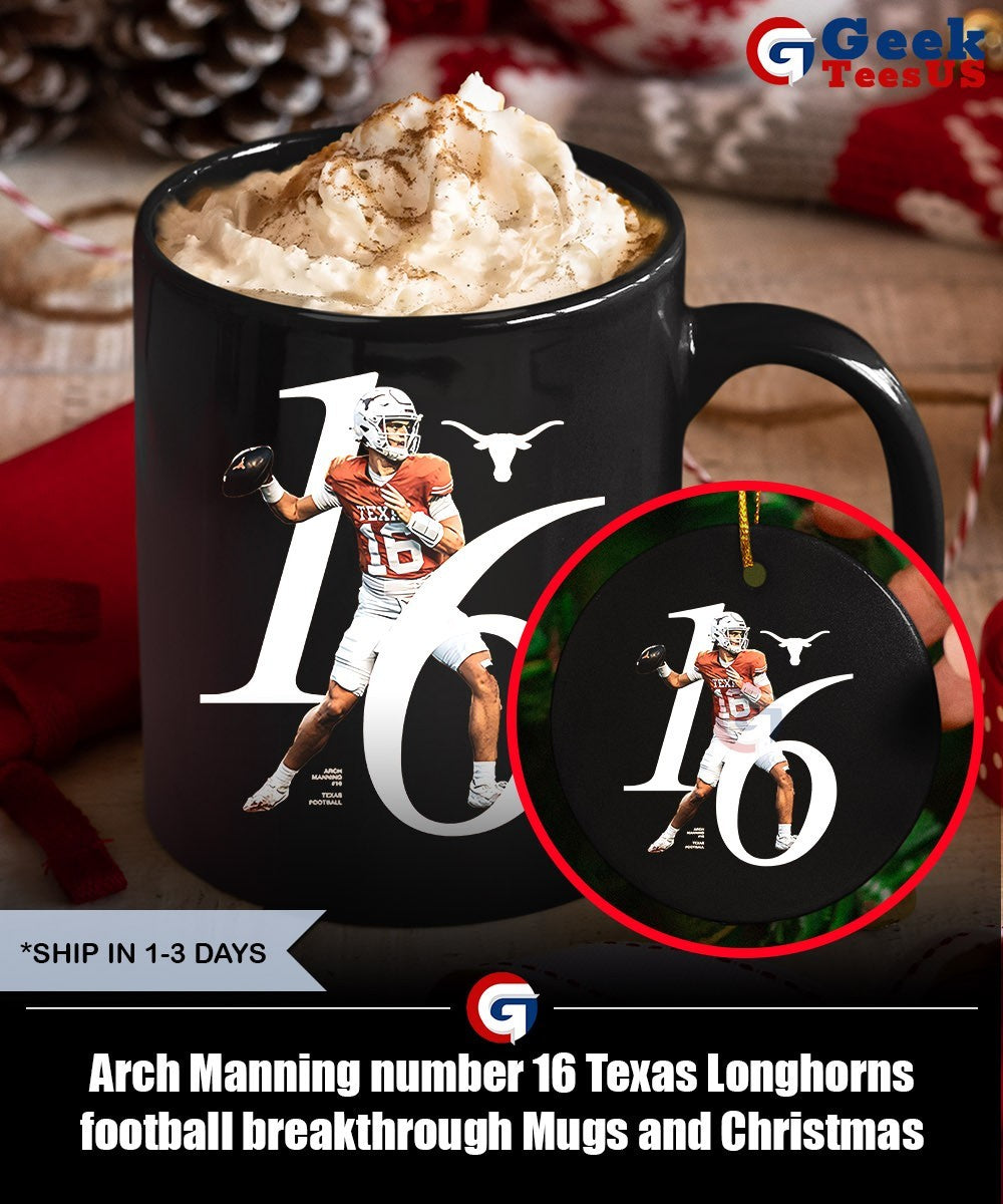 Arch Manning number 16 Texas Longhorns football breakthrough shirt