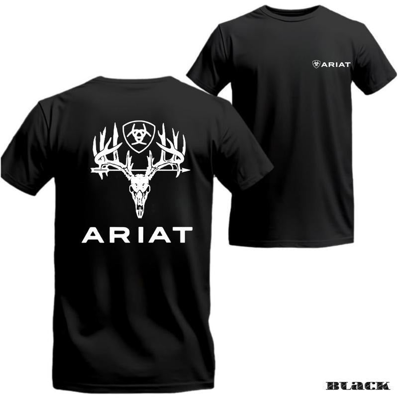 [Ariat Sale Up To 30%]Ariat Hunting Deer Skull T-Shirt, Western Cowboy Graphic Tee, Outdoor Adventure Shirt.jpg Hoodie,...