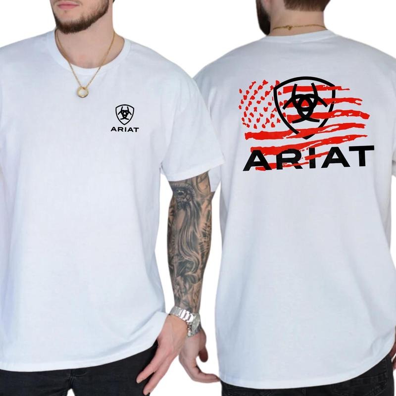 Ariat T-Shirt  American Flag Graphic Design for Patriotic Style Hoodie, Sweatshirt | HypeDripTees.com