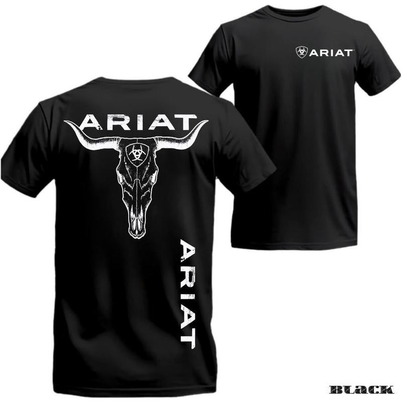 Ariat T-Shirt  Strong and stylish design featuring a bull skull, perfect for outdoor enthusiasts, offering superior...
