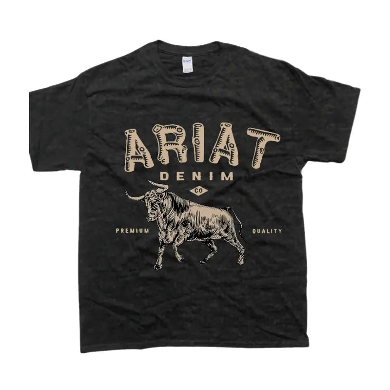 Ariattt Denim Cowboy T-shirt Unisex Tshirt For Men For Women Tee Sweatshirt Hoodie Ariat Flag | HypeDripTees.com