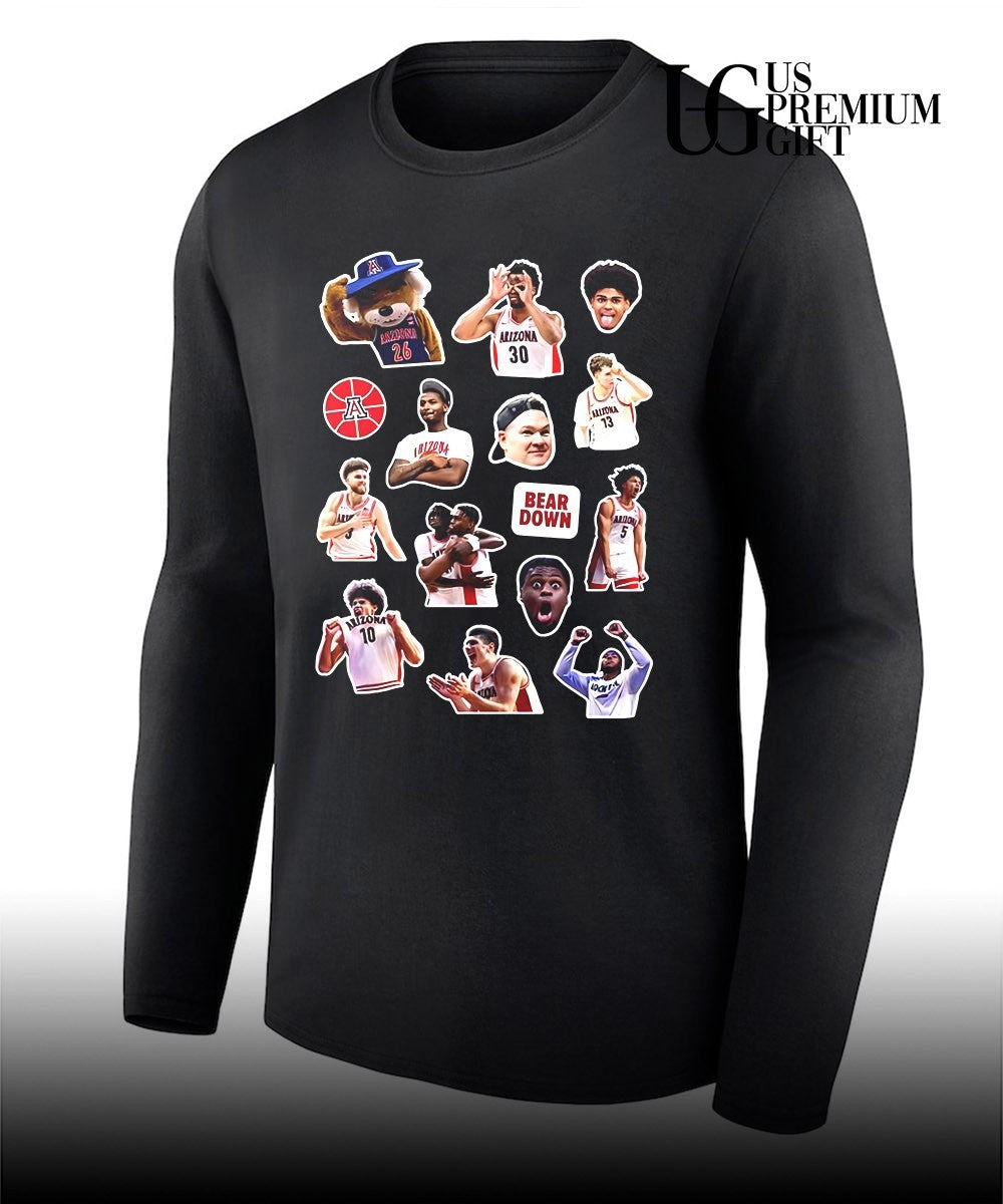 Arizona Wildcats 2026 NCAA Men’s Basketball stickers shirt