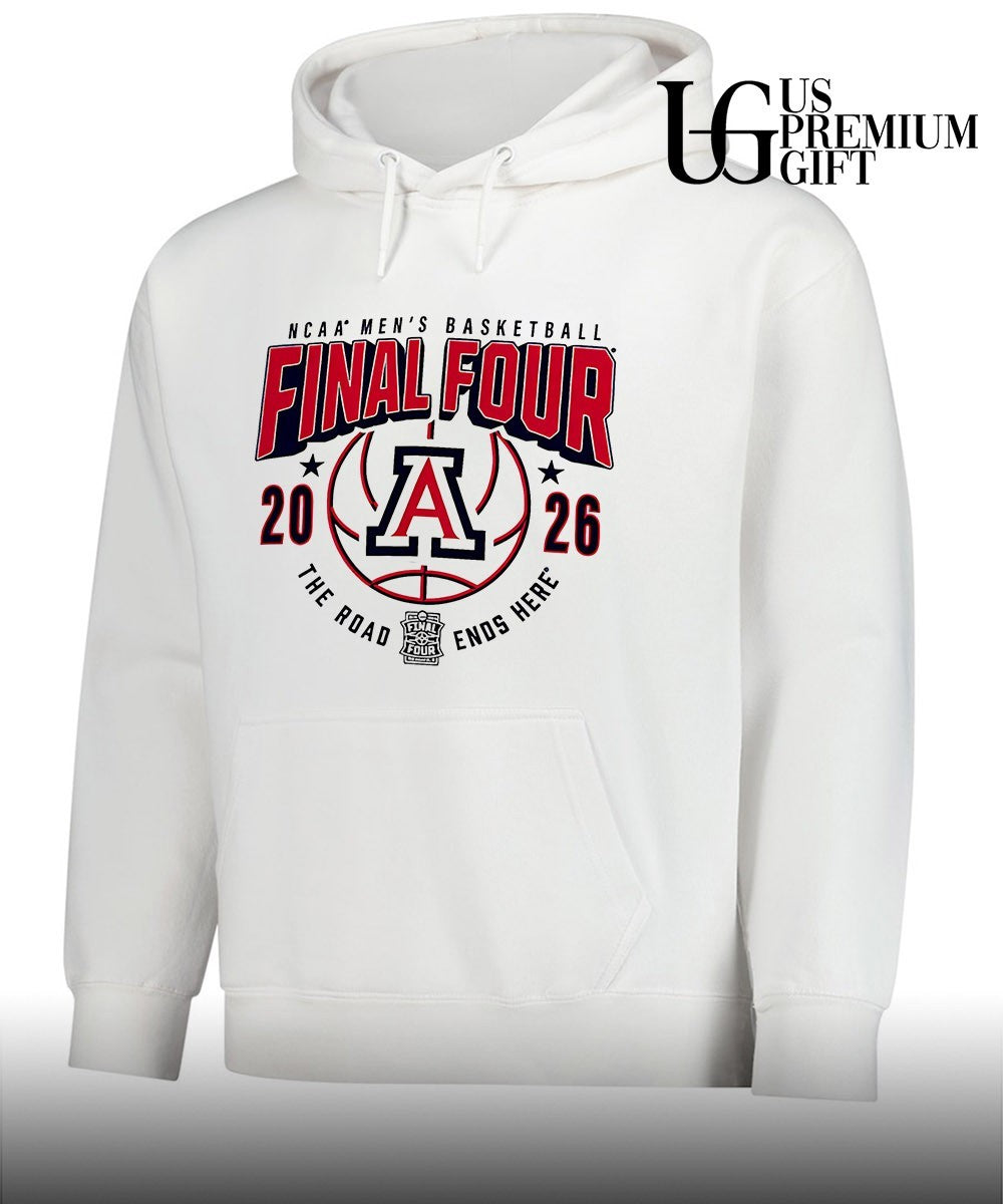Arizona Wildcats NCAA Men’s Basketball Final Four The Road Ends Here 2026 shirt