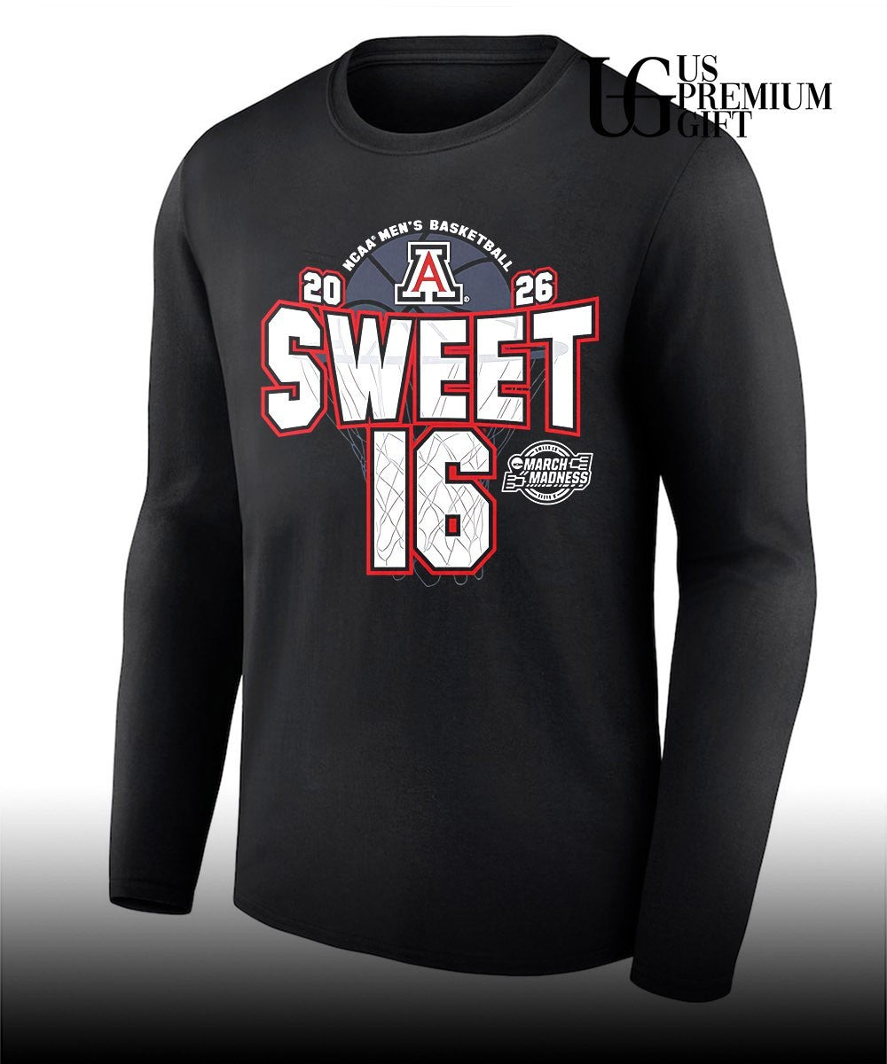 Arizona Wildcats NCAA Men’s Basketball Sweet 16 March Madness 2026 shirt
