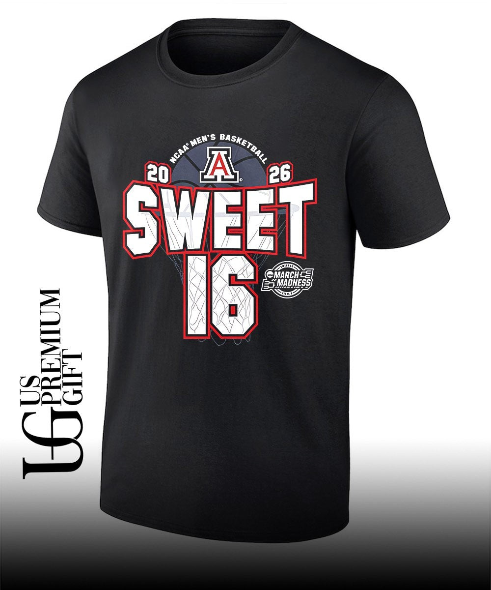Arizona Wildcats NCAA Men’s Basketball Sweet 16 March Madness 2026 shirt
