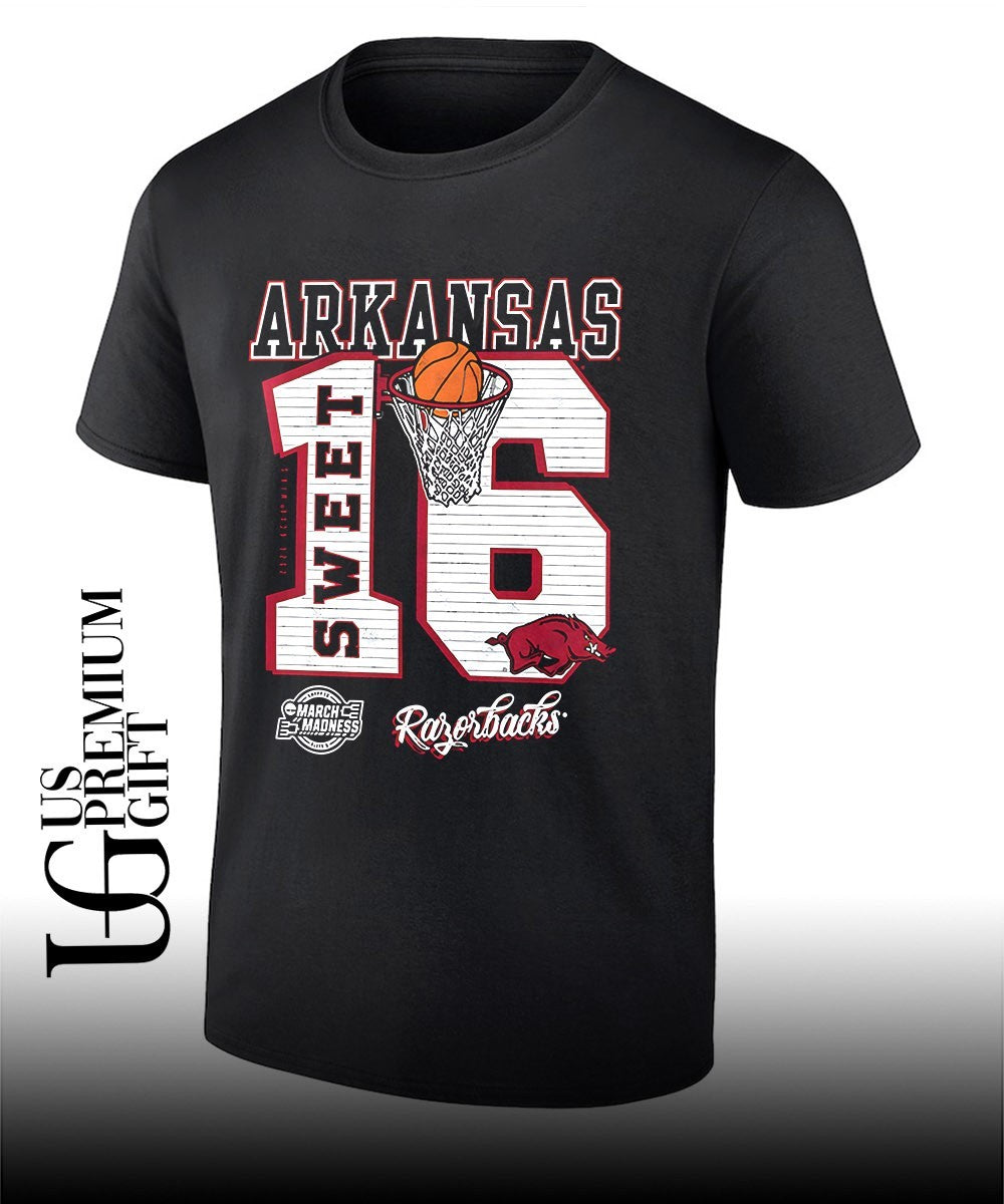 Arkansas Razorbacks 2026 NCAA Men’s basketball March Madness Sweet 16 Bound shirt