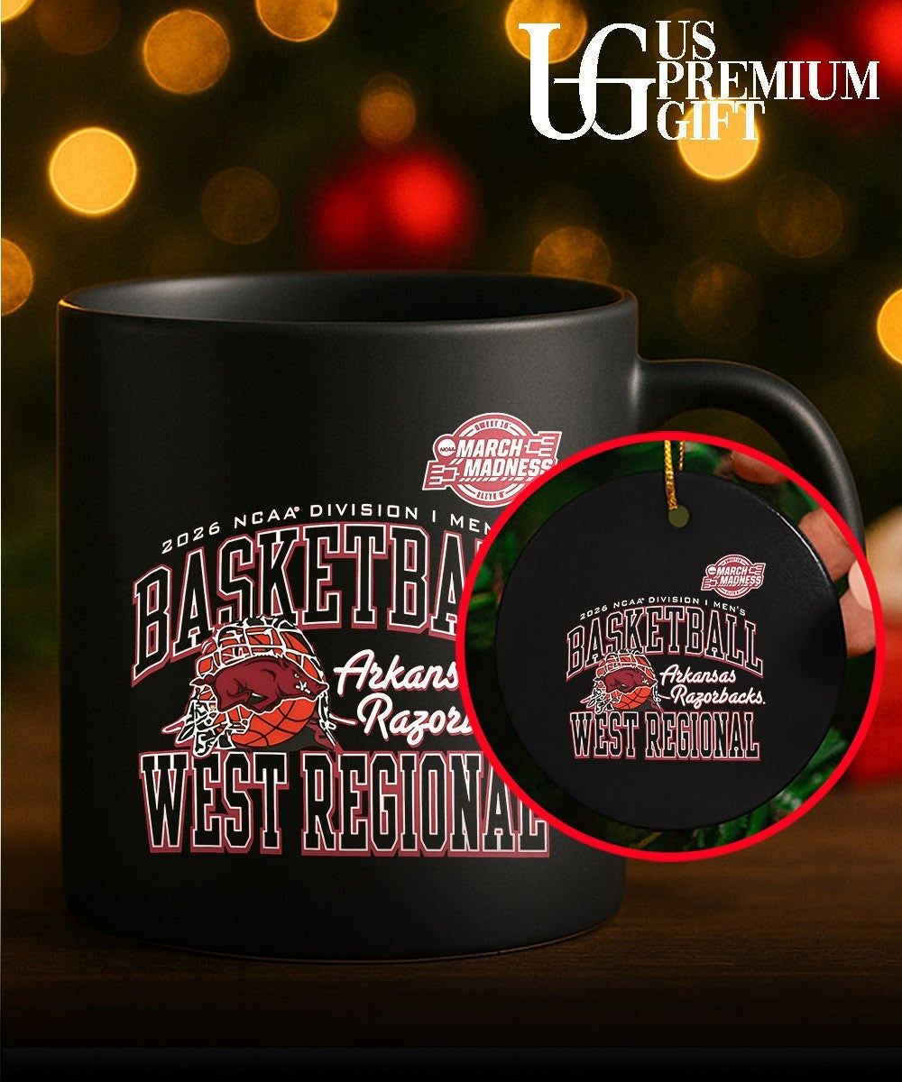Arkansas Razorbacks basketball NCAA Division I March Madness West Regional 2026 shirt