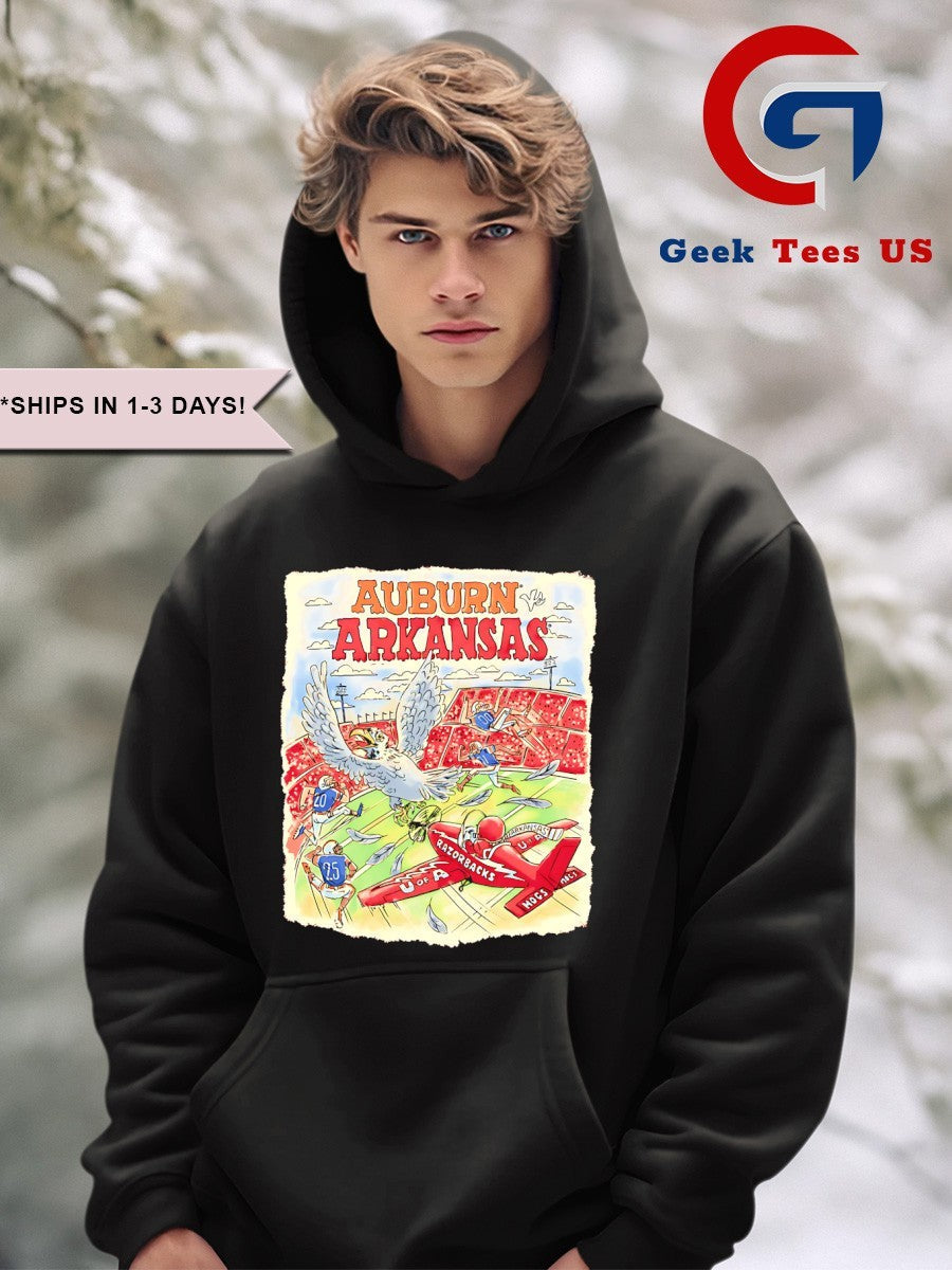 Arkansas Razorbacks vs Auburn Tigers Game Day 2025 shirt