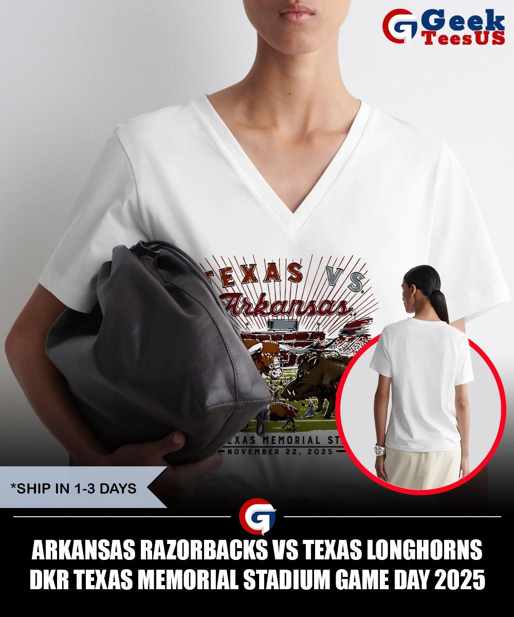 Arkansas Razorbacks vs Texas Longhorns DKR Texas Memorial Stadium Game Day 2025 shirt
