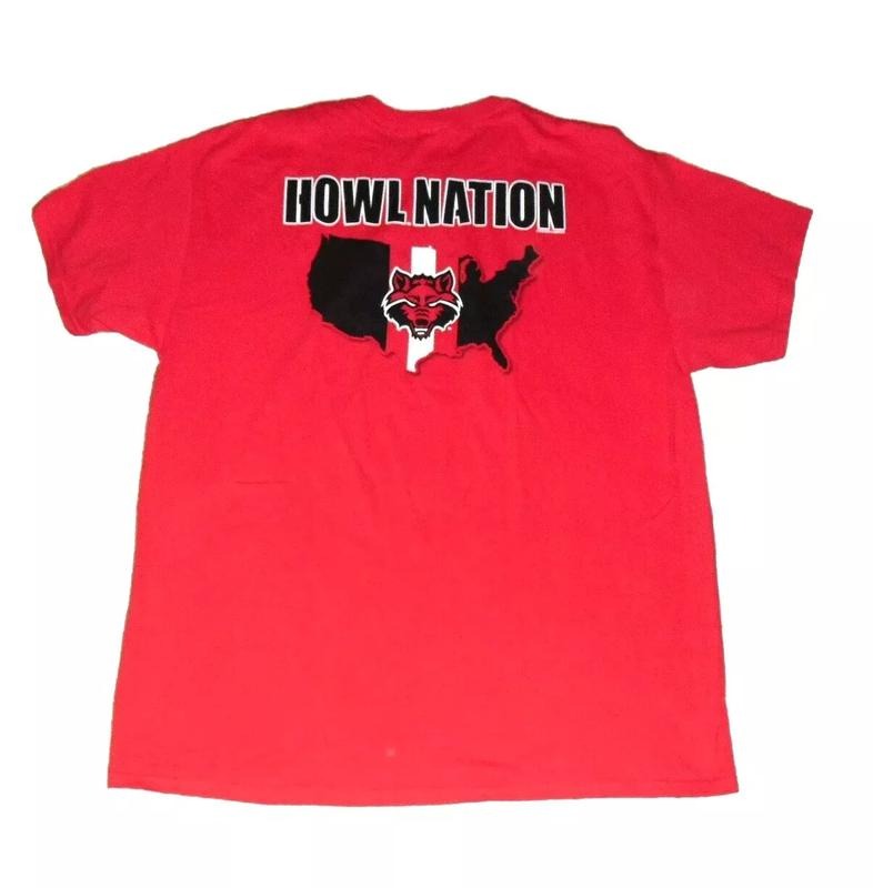 Arkansas State Red Wolves Howl Nation NcaaUnisex T-shirt Sweatshirt Hoodie 15 | HypeDripTees.com