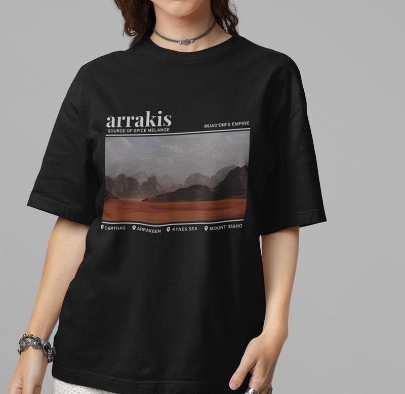 Arrakis T-shirt, Arrakis Locations Tee Gift, Muad' Dib's Empire T shirt Dune Gift, Bookish T shirt Hoodie, Sweatshirt