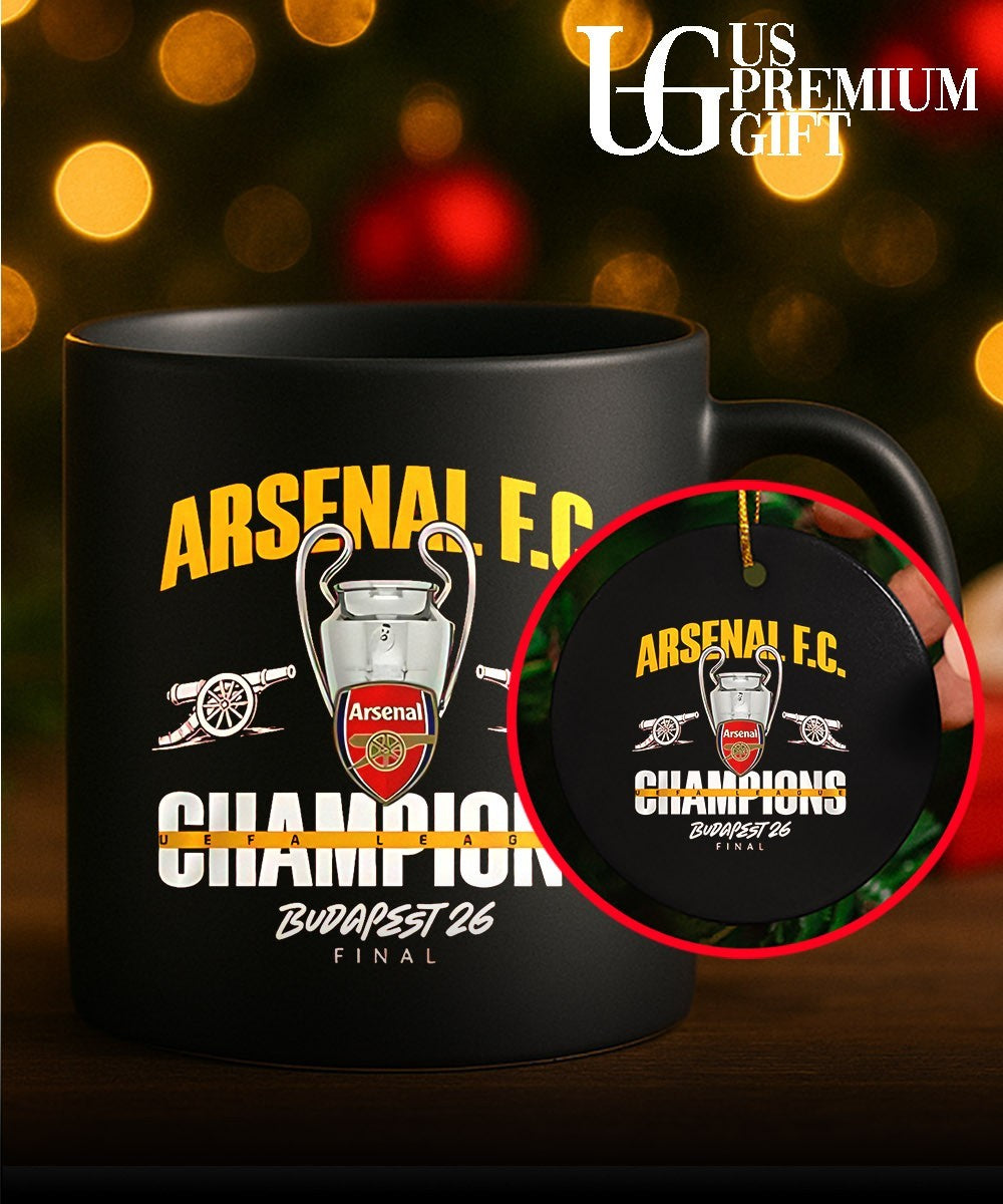Arsenal FC Champions UEFA League 2026 Kings of Europe shirt