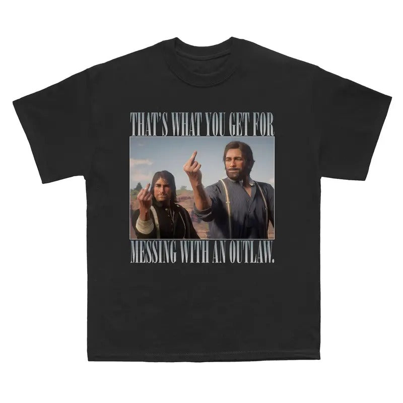 Arthur Morgan and John Marston Meme T-Shirt, Arthur Morgan Red D*ad Redemption Shirt, Funny Sweatshirt, Gift For Movies...