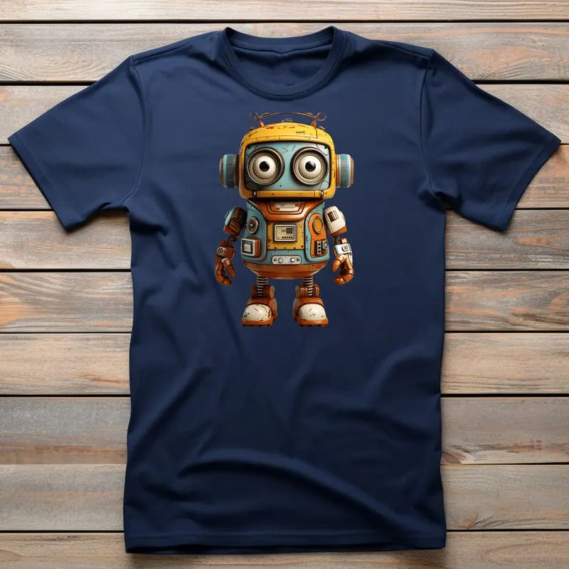 Artie, Robot T-Shirt, Cool Mechanical Android Design,  Cotton Top for Casual Wear, Perfect Gift for Sci-Fi Lovers...