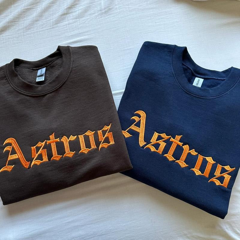Astros Embroidered Baseball T-Shirts, Hoodie, Sweatshirt