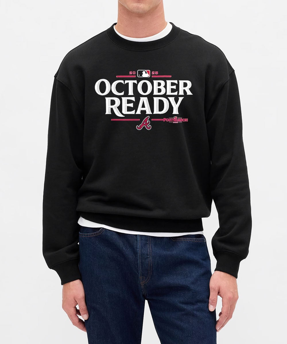 Atlanta Braves 2025 October Ready MLB Postseason logo shirt