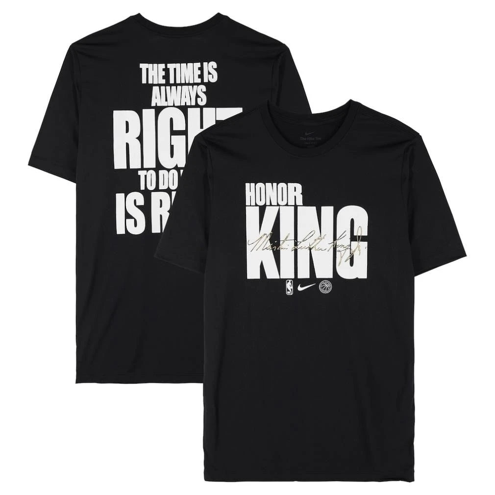 Atlanta Hawks Honor King The Times Is Aways Right To Do What Is Right Shirt