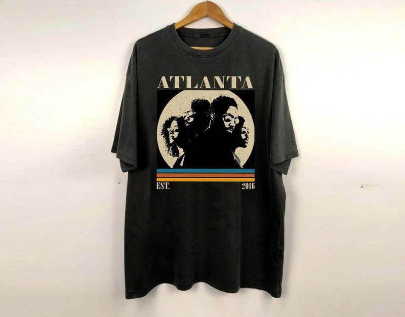 Atlanta Tv Series Shirt, Film T-Shirt, Minimalist Retro Shirt, Vintage Classic, Gifts for him Casual Comfort Hoodie,...