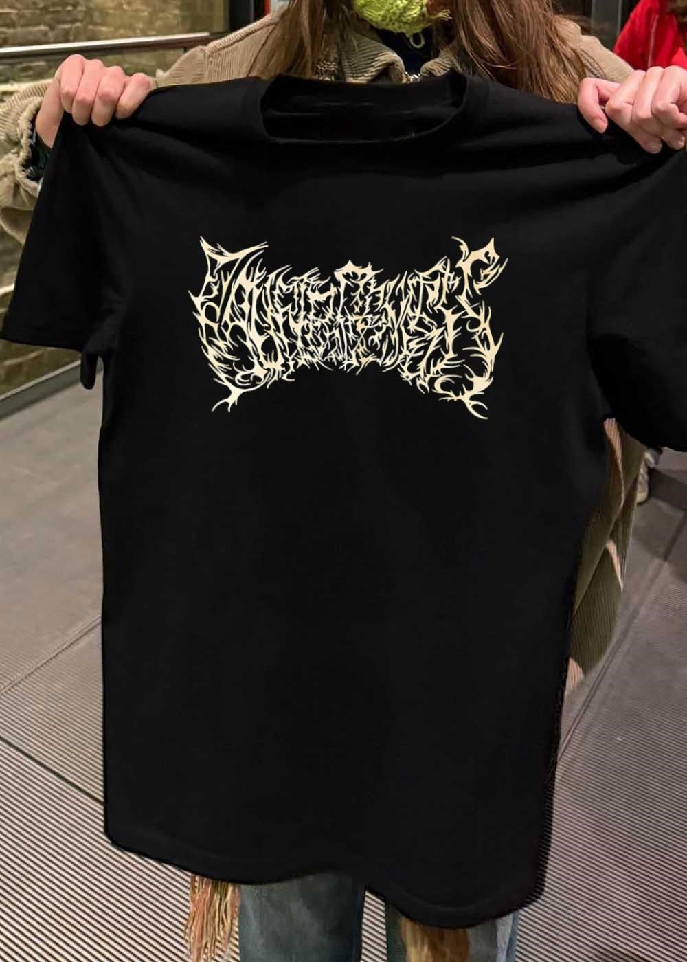 Atmospheric Black Metal Logo Shirt