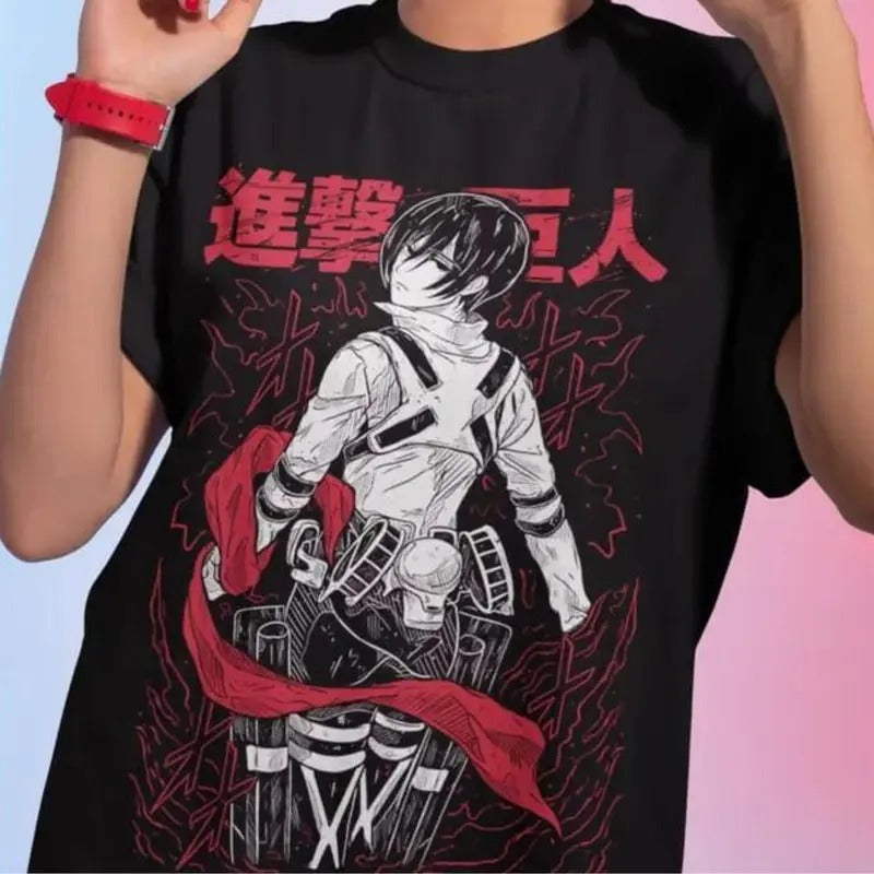 Attack on Titan Mikasa Shingeki No Kyojin Anime AOT T-Shirt ALL SIZE Menswear Top Hoodie, Sweatshirt | HypeDripTees.com
